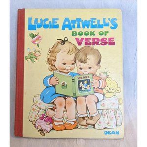 Lucie Attwells Nursery Rhymes 1960 Book Of Verse Mabel Hardcover Poem Vtg Whimsy